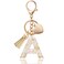 ANHBKAR Alphabet Initial Letter Keychain Butterfly Keychain Cute Resin Initial Keychain to Backpack Charms Key chain Gift for Women Girls A WHITE