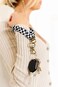 ANDI Wristlet Keychain for Women Scrunchie Bracelet Key Ring With Clip Closure Stretchy Comfortable Wrist Lanyard Key Chain For Car Keys ID Cards Black Checkerboard