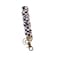 ANDI Wristlet Keychain for Women Scrunchie Bracelet Key Ring With Clip Closure Stretchy Comfortable Wrist Lanyard Key Chain For Car Keys ID Cards Black Checkerboard