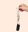 ANDI Wristlet Keychain for Women Scrunchie Bracelet Key Ring With Clip Closure Stretchy Comfortable Wrist Lanyard Key Chain For Car Keys ID Cards No Worries
