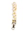 ANDI Wristlet Keychain for Women Scrunchie Bracelet Key Ring With Clip Closure Stretchy Comfortable Wrist Lanyard Key Chain For Car Keys ID Cards No Worries
