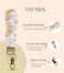 ANDI Wristlet Keychain for Women Scrunchie Bracelet Key Ring With Clip Closure Stretchy Comfortable Wrist Lanyard Key Chain For Car Keys ID Cards Oat Milk