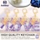 ANHBKAR Alphabet Initial Letter Keychain Cute Heart Resin Letter Keychain for Backpack Charms Initial Keychains for Women A PURPLE