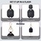 ANHBKAR Leather Keys Sleeve for Broken Car Key Loop Replacement Cute Keychain Cover Protector Holder for Men Women Large Black 01