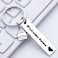 ARFUKA Keychain Welcome Home Engraved Keyring Stainless Steel Key Chain Birthday Christmas Gift Key Ring for Men and Women