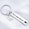 ARFUKA Keychain Welcome Home Engraved Keyring Stainless Steel Key Chain Birthday Christmas Gift Key Ring for Men and Women