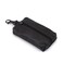 AUONY Unisex Genuine Leather Key Case Wallet Pouch Bag Keychain Holder with Key Ring Zipper Coffee