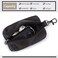AUONY Unisex Genuine Leather Key Case Wallet Pouch Bag Keychain Holder with Key Ring Zipper Coffee