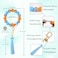 BAOSIWA Silicone Beaded Bracelet Keychain Boho Blue Wristlet Key Ring Bangle Chains for Women Girls with Leather Tassel