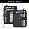 BAOSIWA Silicone Beaded Bracelet Keychain Wallet Black Wristlet Credit Card Holder Small RFID Wallet Bangle Key Ring for Women with Zipper Pocket