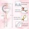 BAOSIWA Silicone Beaded Keychain Bracelet Wristlet Key Ring White Bangle Chains for Women with Leather Tassel