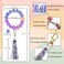 BAOSIWA Women Silicone Keychain Bracelet Beaded Wristlet Key Ring Lavender Purple Bangle Chains with Leather Tassel