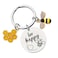 GiftoBi Bee Keychain Inspirational Keyring Gifts Honey Key Rings for Men Women Kids Cute Bee Accessories for Bag Purse Wallet Backpack