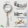 BIHRTC Key Ring Bracelet Wristlet Keychain Silicone Beaded Bangle Chains With Tassel