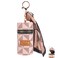 Biiange Lipstick Case Keychain Leather Lip Gloss Bag with Keychain Portable Lipsticks Bag for Lip Gloss PurseMini Perfume Pink