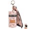 Biiange Lipstick Case Keychain Leather Lip Gloss Bag with Keychain Portable Lipsticks Bag for Lip Gloss PurseMini Perfume Pink