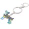 BONSNY Enamel Alloy Heart Lover Schnauzer Dog Key Chains For Women Car Charms Gift
