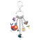BONSNY Enamel Zinc Alloy Birds Flower Butterfly Key Chains Keyrings For Women Handbag Car Key Charms Multicoloured