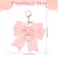 Styquenzer Bow Purse Keychain Charm Bow Keychain Bag Charm for Women Purse Cute Handbag Charms Bows Key chain Pearl Wristlet Keychains Backpack Keychains Charms Accessories for Purses Key Chains Car K