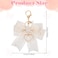 Styquenzer Bow Purse Keychain Charm Bow Keychain Bag Charms for Women Bow Keychain Pearl Wristlet Keychain Backpack Charm Keychain Cute Handbag Purse Charms Accessories Charms for Purses Key Chains Ca