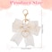 Styquenzer Bow Purse Keychain Charm Bow Keychain Bag Charms for Women Bow Keychain Pearl Wristlet Keychain Backpack Charm Keychain Cute Handbag Purse Charms Accessories Charms for Purses Key Chains Ca