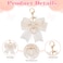 Styquenzer Bow Purse Keychain Charm Bow Keychain Bag Charms for Women Bow Keychain Pearl Wristlet Keychain Backpack Charm Keychain Cute Handbag Purse Charms Accessories Charms for Purses Key Chains Ca