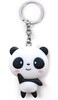 bstedyas Cute Panda Keychain Kawaii Backpack Keyring Lovely Silicone Panda Stuff Gifts for Girls Pendant Ornament Souvenirs waving panda 1