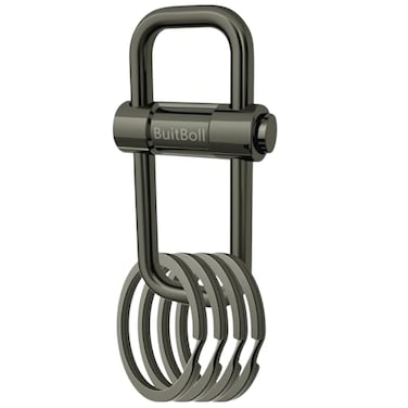 BuitBoll Key Chain Heavy Duty Lock Key Ring Keychain Clip Key Holder Organizer for Home Car Keys Women Men Dark Grey