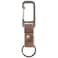 Carhartt Unisex Adult Durable Metal Key Keeper Belt Loop Key Ring Holder with SelfLocking Metal Gate Clip for CarHome Keys Saddle Leather Brown One Size