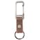 Carhartt Unisex Adult Durable Metal Key Keeper Belt Loop Key Ring Holder with SelfLocking Metal Gate Clip for CarHome Keys Saddle Leather Brown One Size