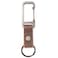 Carhartt Unisex Adult Durable Metal Key Keeper Belt Loop Key Ring Holder with SelfLocking Metal Gate Clip for CarHome Keys Saddle Leather Brown One Size