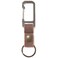 Carhartt Unisex Adult Durable Metal Key Keeper Belt Loop Key Ring Holder with SelfLocking Metal Gate Clip for CarHome Keys Saddle Leather Brown One Size