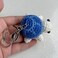 CIBBALIY Mini Handmade Crochet Turtle Keychain Crochet Animal Turtles for Keyring Charm Handbag Bag Purse Pendant Blue