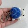 CIBBALIY Mini Handmade Crochet Turtle Keychain Crochet Animal Turtles for Keyring Charm Handbag Bag Purse Pendant Blue