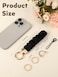 COHVV Scrunchie Keychain Wristlet for Women Stretch Car Key Holder Bracelet Key Chain Wristlet for Gym Shopping Travel Polka Dot