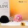 YOU WIZV Cute Keychain 2PCBlack Pink Teddy Bear KeychainBling Keychains for Women and Puff Ball key chains for Car KeysBackpack Charmgirl Pom Pom Keychain