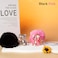 YOU WIZV Cute Keychain 2PCBlack Pink Teddy Bear KeychainBling Keychains for Women and Puff Ball key chains for Car KeysBackpack Charmgirl Pom Pom Keychain