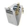 Cynure Women Leather RFID Blocking Card Holder Slim Small Zipper Keychain Front Pocket Wallet with 2 ID Window grey