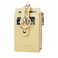 Cynure Women Leather RFID Blocking Card Holder Slim Small Zipper Keychain Front Pocket Wallet with 2 ID Window yellow