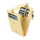 Cynure Women Leather RFID Blocking Card Holder Slim Small Zipper Keychain Front Pocket Wallet with 2 ID Window yellow
