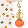 DIFFGYSAN Fruit Pumpkin Keychain Charm Stylish Bag Purse Accessory for Women PersimmonOrange Persimmon