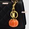DIFFGYSAN Fruit Pumpkin Keychain Charm Stylish Bag Purse Accessory for Women PersimmonOrange Persimmon