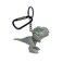 dinofactory Trex dinosaur Key Chain 2 inch Carabiner Clip GREEN
