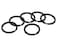 DS. DISTINCTIVE DS DISTINCTIVE STYLE ACE SELECT Round Flat Key Chain Rings 1 and 125 Inch Metal Split Ring for House Car Key Attachment Set of 40 Black