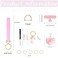 EAQIOIL Keychain Wristlet for Women Wristlet Keychains Bracelet Lanyard for Keys With BowFlowerHeart Keychain