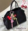 E-Go Pom EGo Pom Cherry Keychain Bag Charm Leather Knots Bag Charm Leather Tassel KeyChain Hand Woven Pale Yellow Small