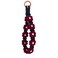 elephtree Boho Macrame Keychain Wristlet Keychain Weave Exquisite Keyring Holder Bracelet Handmade Wrist Lanyard for Women Claret flower