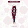 elephtree Boho Macrame Keychain Wristlet Keychain Weave Exquisite Keyring Holder Bracelet Handmade Wrist Lanyard for Women Claret flower
