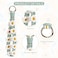elephtree Boho Macrame Keychain Wristlet Keychain Weave Exquisite Keyring Holder Bracelet Handmade Wrist Lanyard for Women Green flower