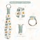 elephtree Boho Macrame Keychain Wristlet Keychain Weave Exquisite Keyring Holder Bracelet Handmade Wrist Lanyard for Women Green flower